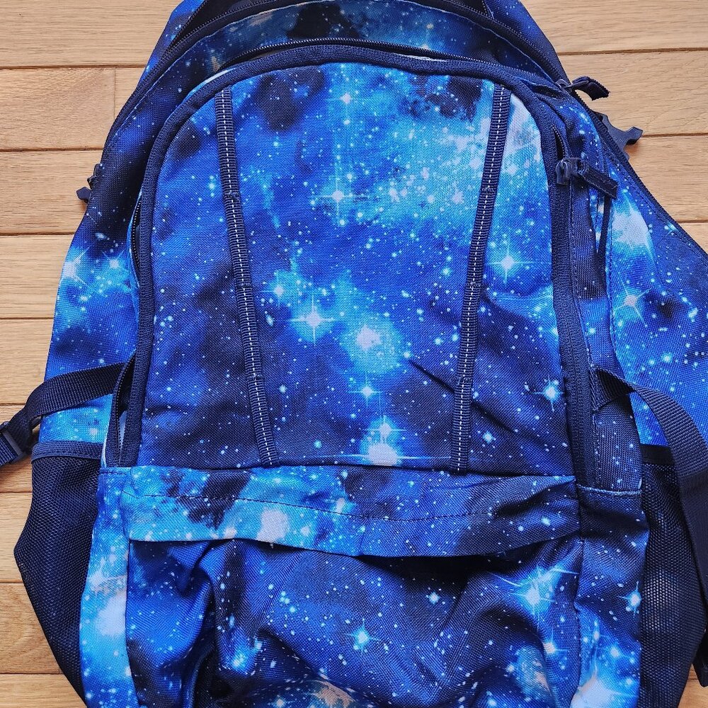 Kids Lands End Backpack - Navy Mystery Galaxy